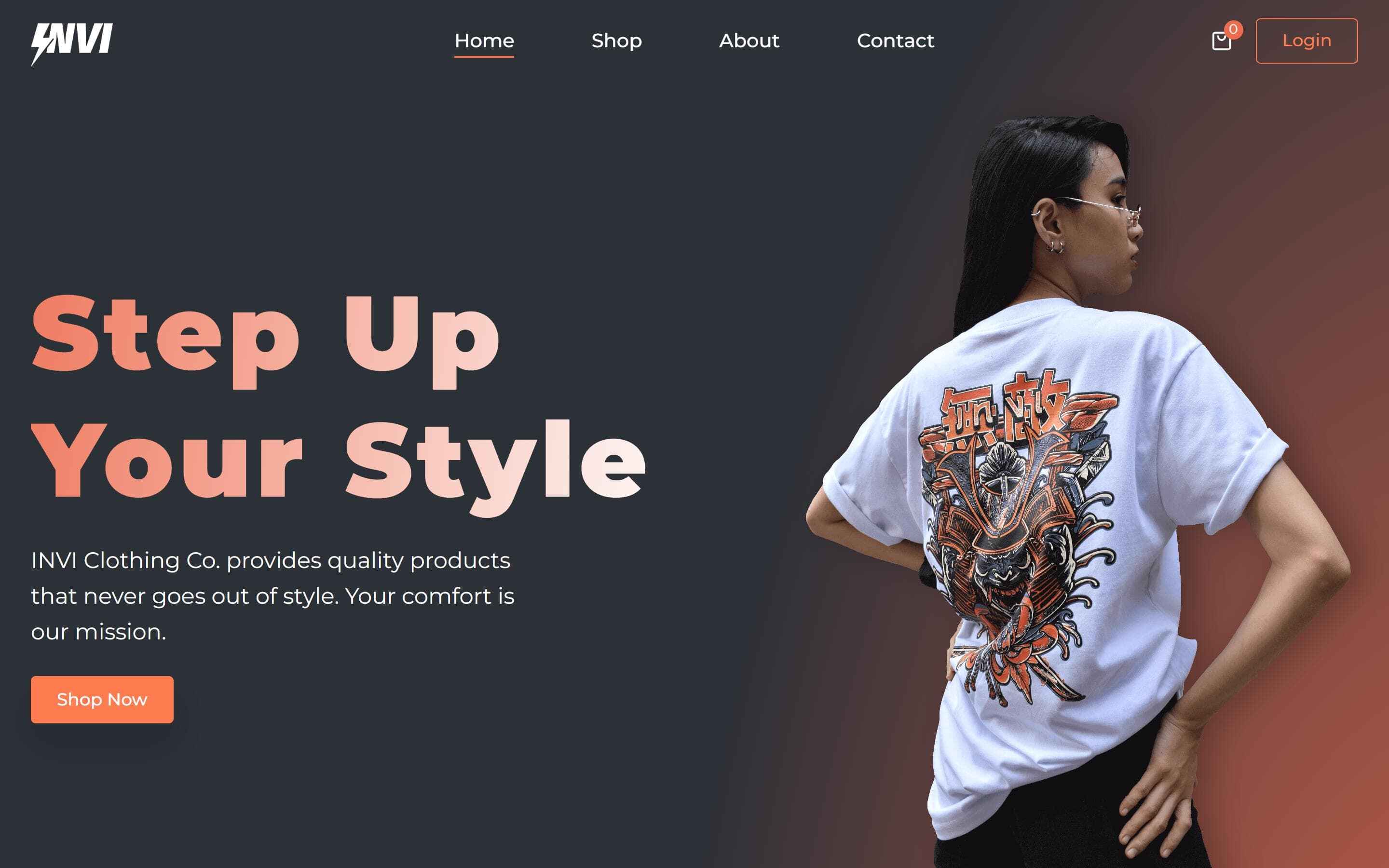 INVI Clothing Co. Web Store